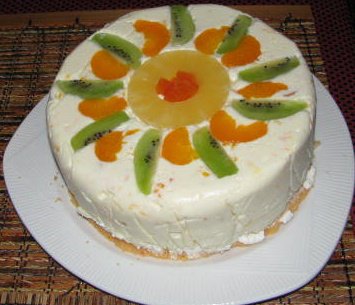 TORT GELATINA CU FRUCTE EXOTICE