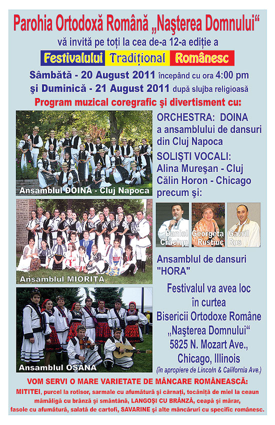 Festival 2011 - Biserica Nasterea Domnului Chicago